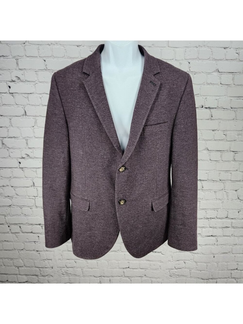 Topman Purple 2 Button Single Vented Notch Stretch Casual Blazer Sport Coat 44
